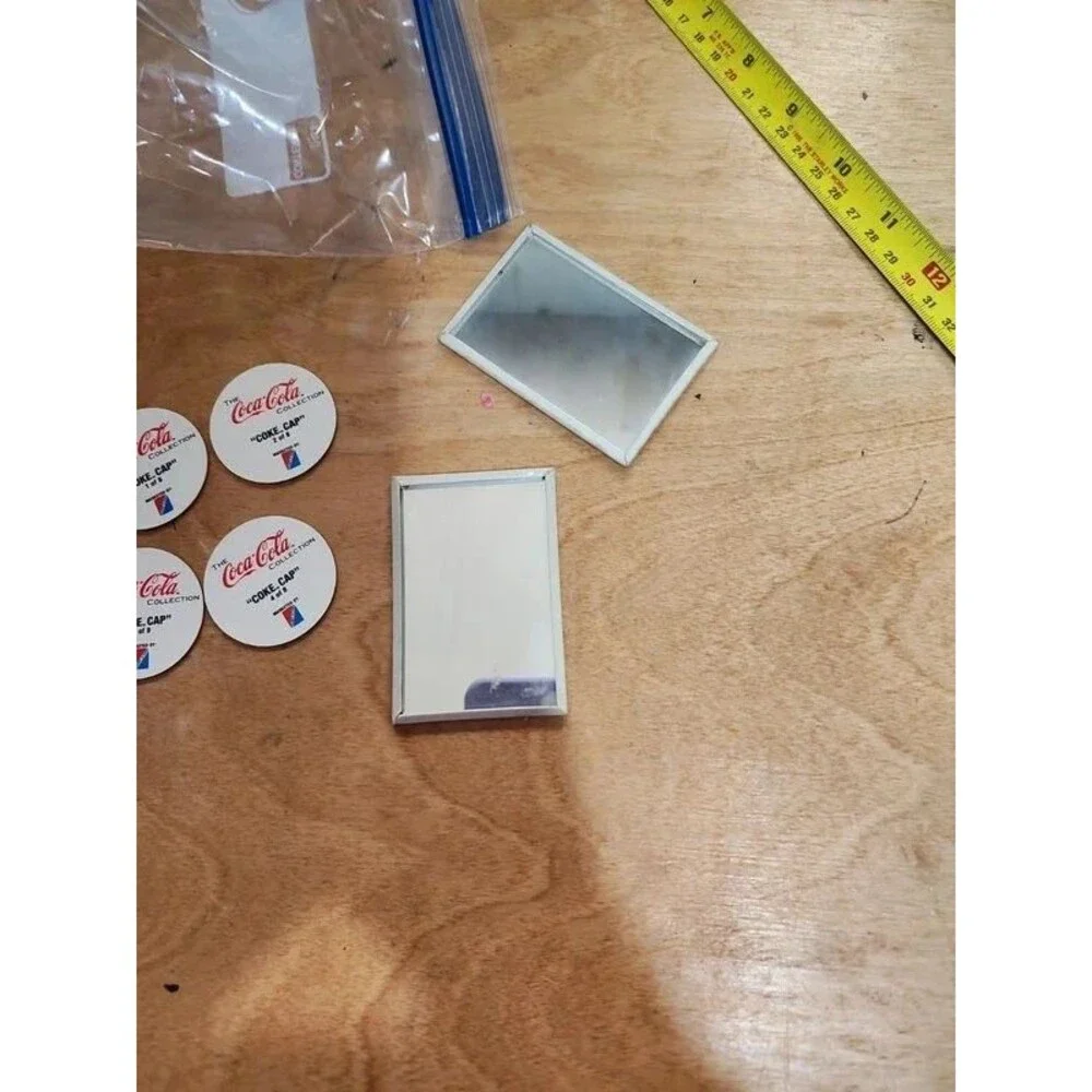 vintage  coca cola coasters and mirrors